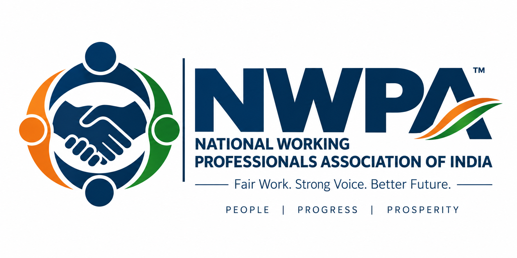 NWPA - National Working Professionals Association of India. Fair Work. Strong Voice. Better Future. People. Progress. Prosperity.